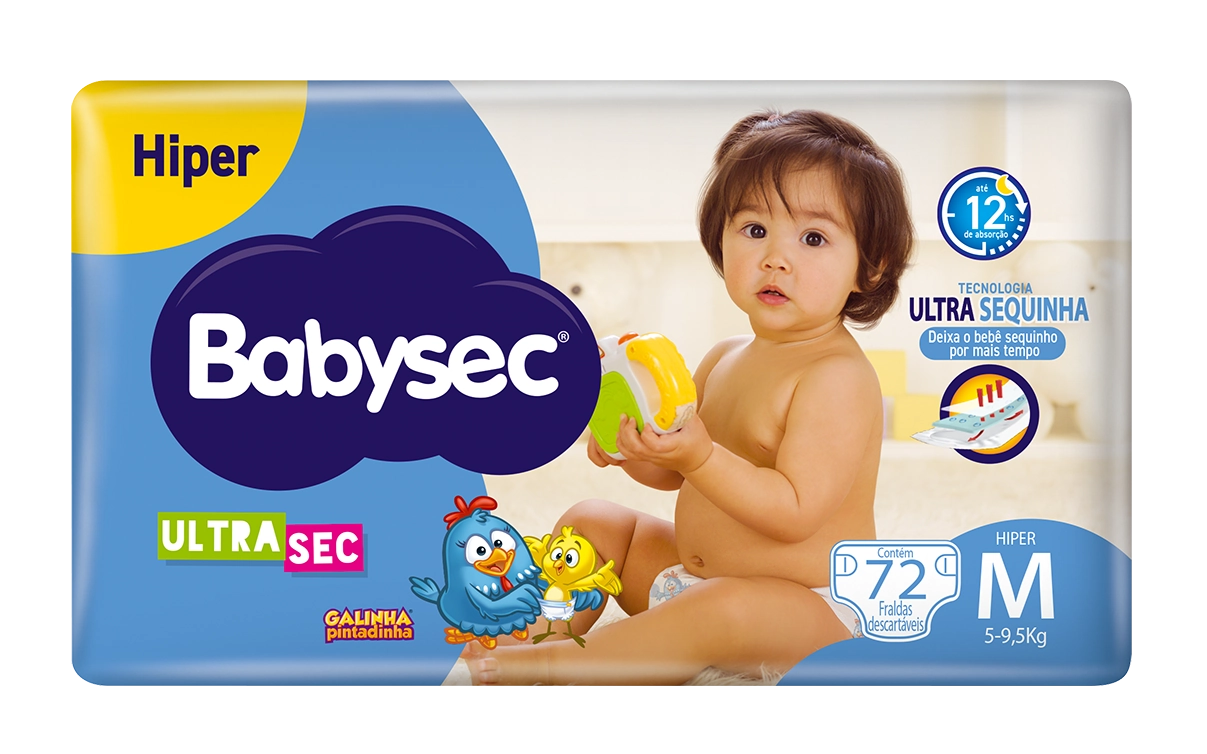 Fralda Babysec Ultra Hiper M C/80
