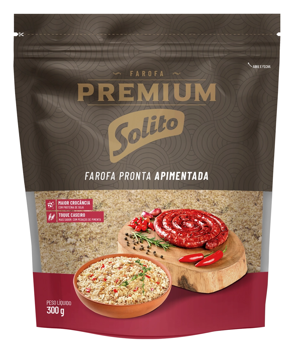 Farofa Apimentada Solito Premium Pouch 300g