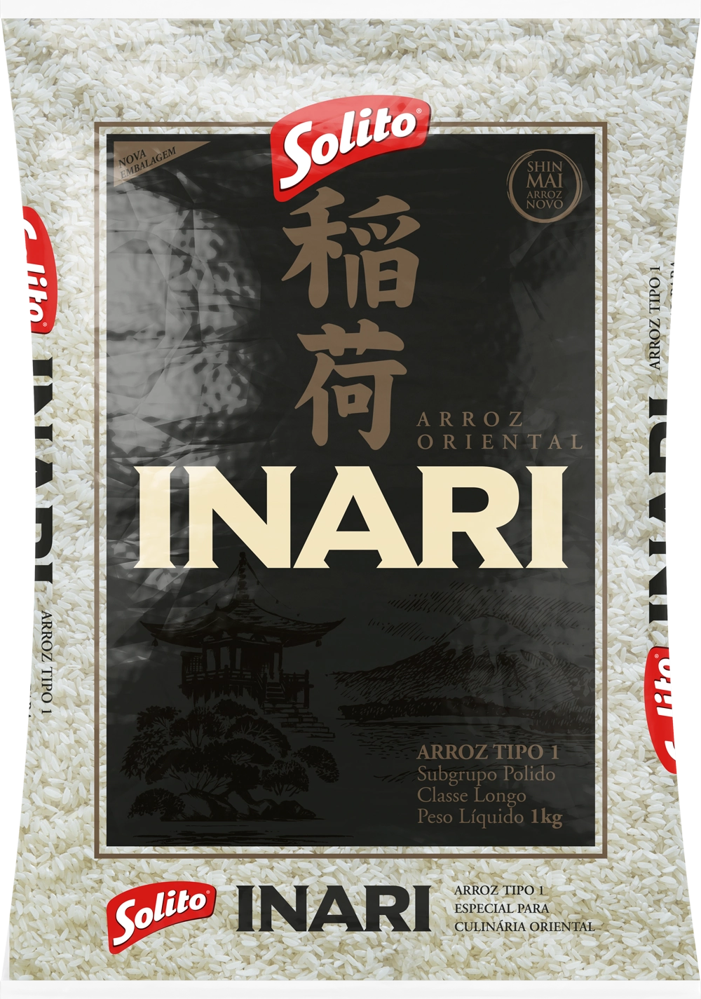 Arroz Oriental Tipo 1 Solito Inari Pacote 5kg