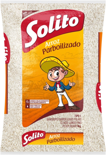 Arroz Parboilizado Tipo 1 Solito Pacote 1kg