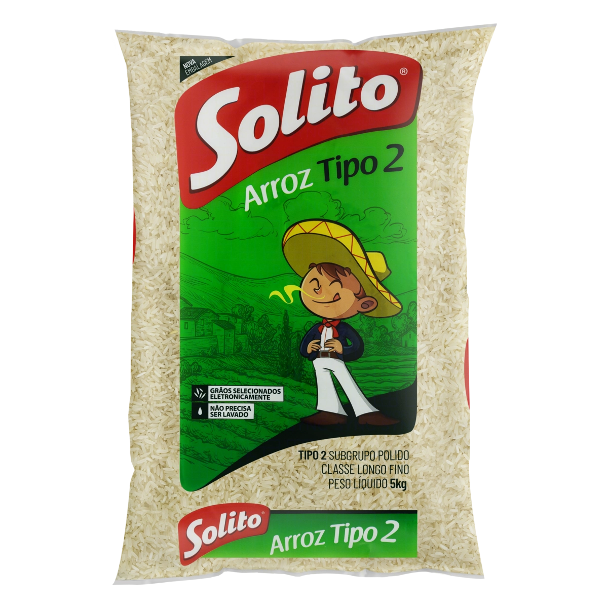 Arroz Polido Tipo 2 Solito Pacote 5kg