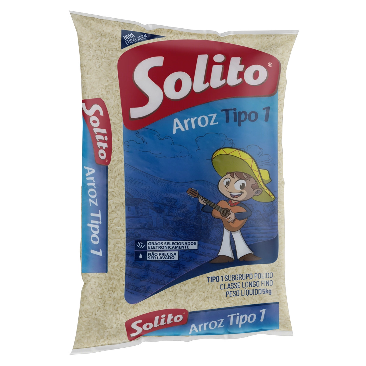 Arroz Polido Tipo 1 Solito Pacote 5kg