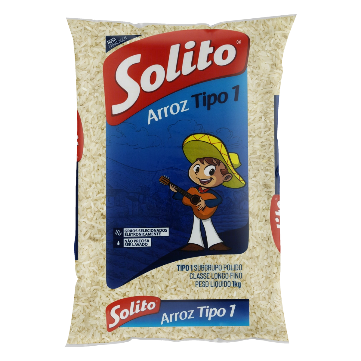 Arroz Solito Branco Tipo 1 Pct 1kg