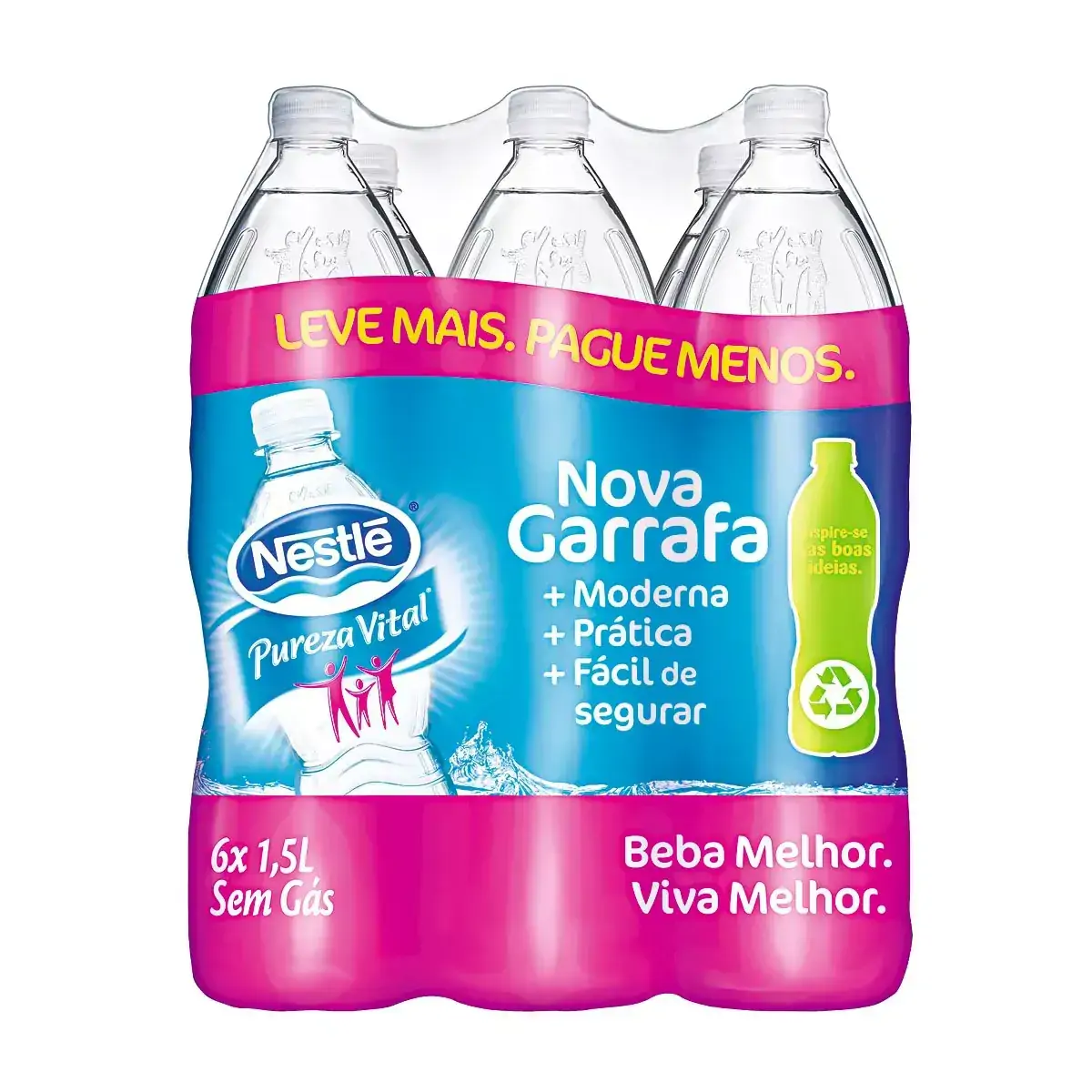 Agua Mineral Pureza Vital 1,5l C/6 S/gas Lvmaispgmenos