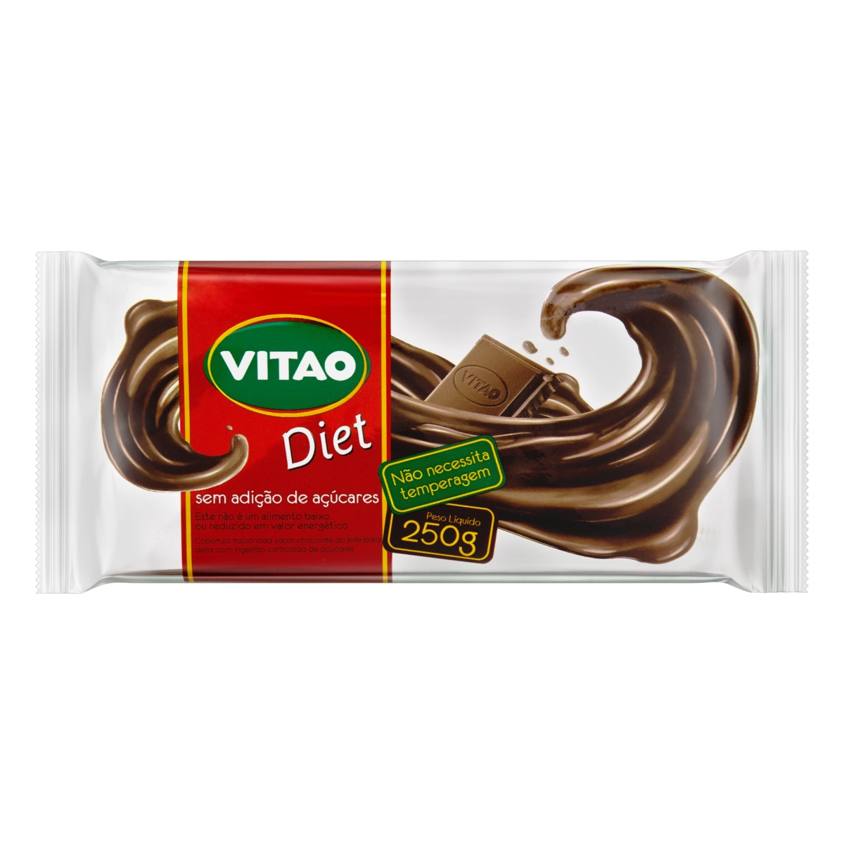 Cobertura Chocolate Ao Leite Diet Vitao Pacote 250g