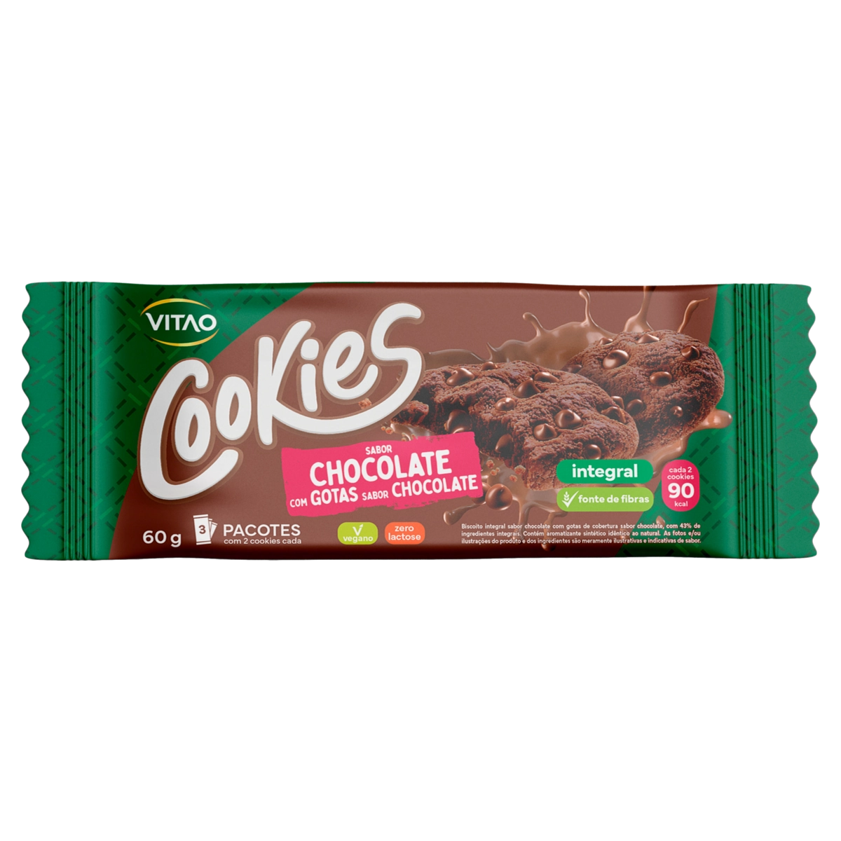 Bisc Vitao Cookies Int 60g Choc/gotas