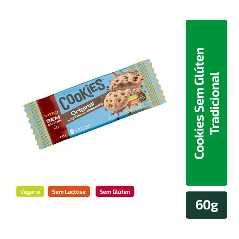 Cookies S Gluten Tradicional Vitao 60g