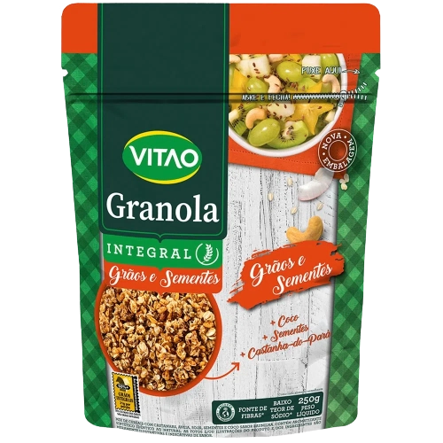 Granola Grãos Sementes Vitao Pacote 250g