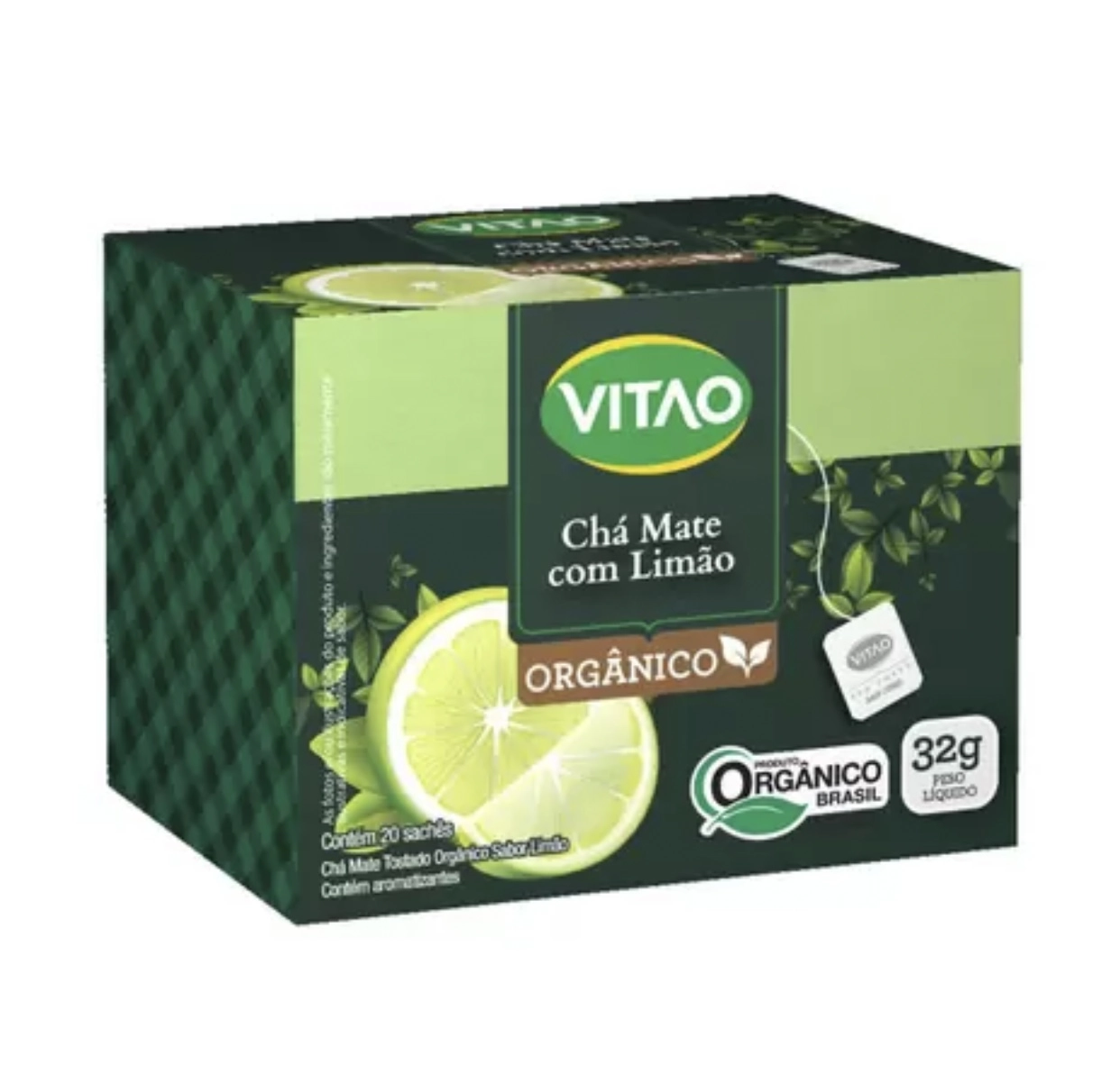 Cha Mate Org Com Limao Vitao Sc 20g