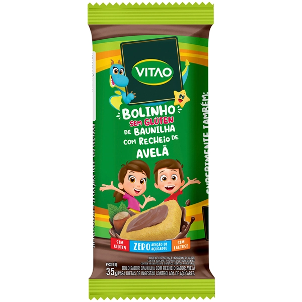 Vitao Bolinho De Baunilha Com Avela 33g