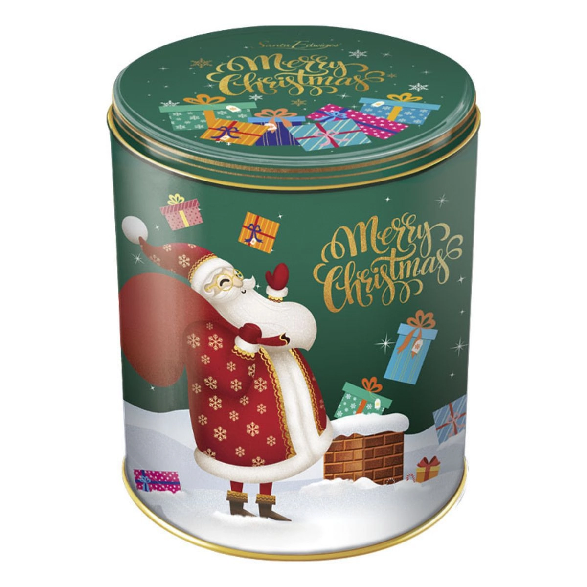Biscoito Amanteigado Happy Holidays Santa Edwiges Lata 100g