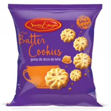 Bisc Cookies Santa Edwiges Mini Butter Doce Leite 90g