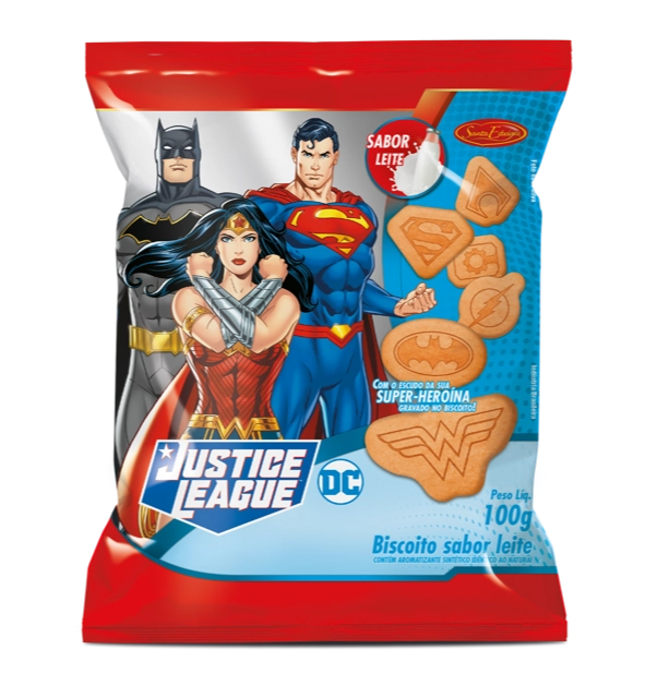 Biscoito Santa Edwiges Liga Da Justica 100g
