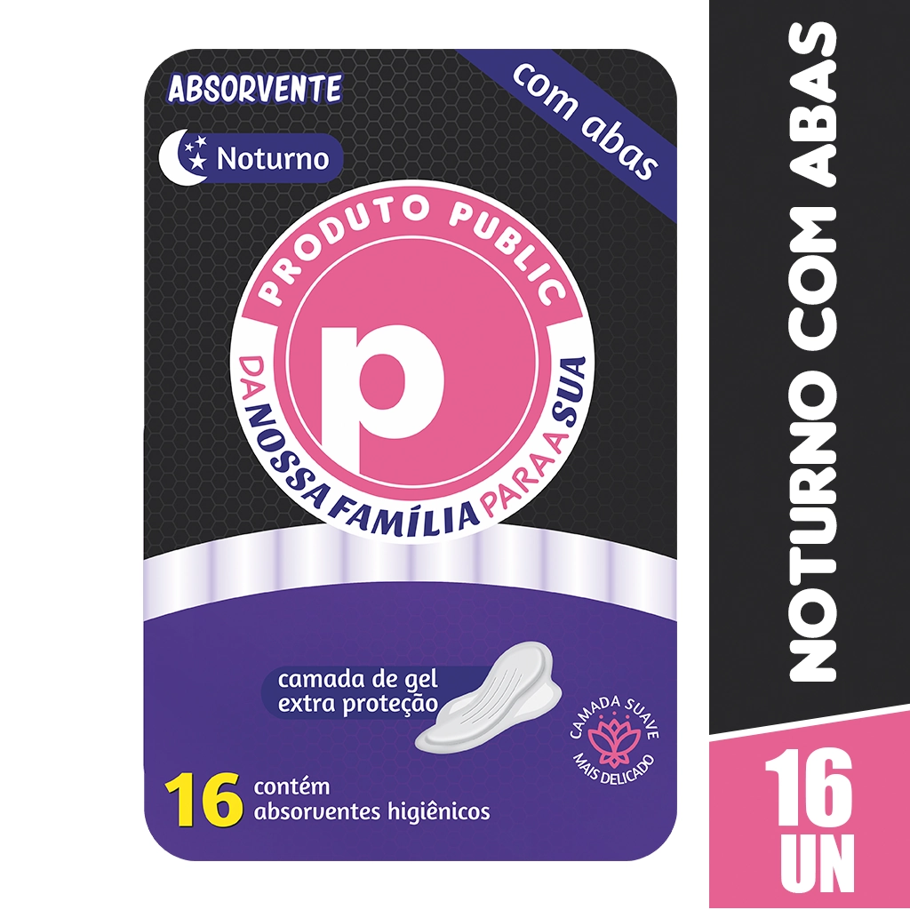 Abs Noturno Public Suave C/16 C/ab