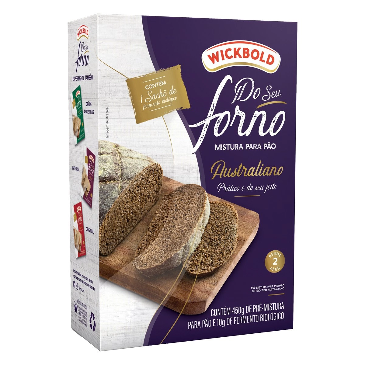 Pré Mistura Para Pão Australiano Wickbold Do Seu Forno Caixa 460g