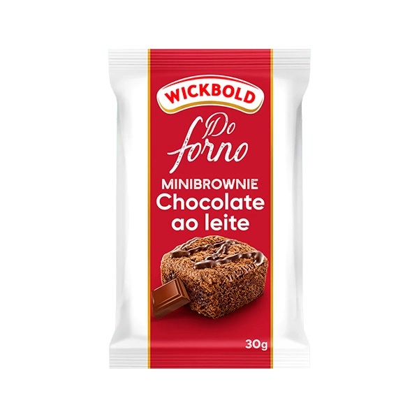 Minibrownie Chocolate Ao Leite Recheio Chocolate Wickbold Do Forno Lata 180g 6 Unidades