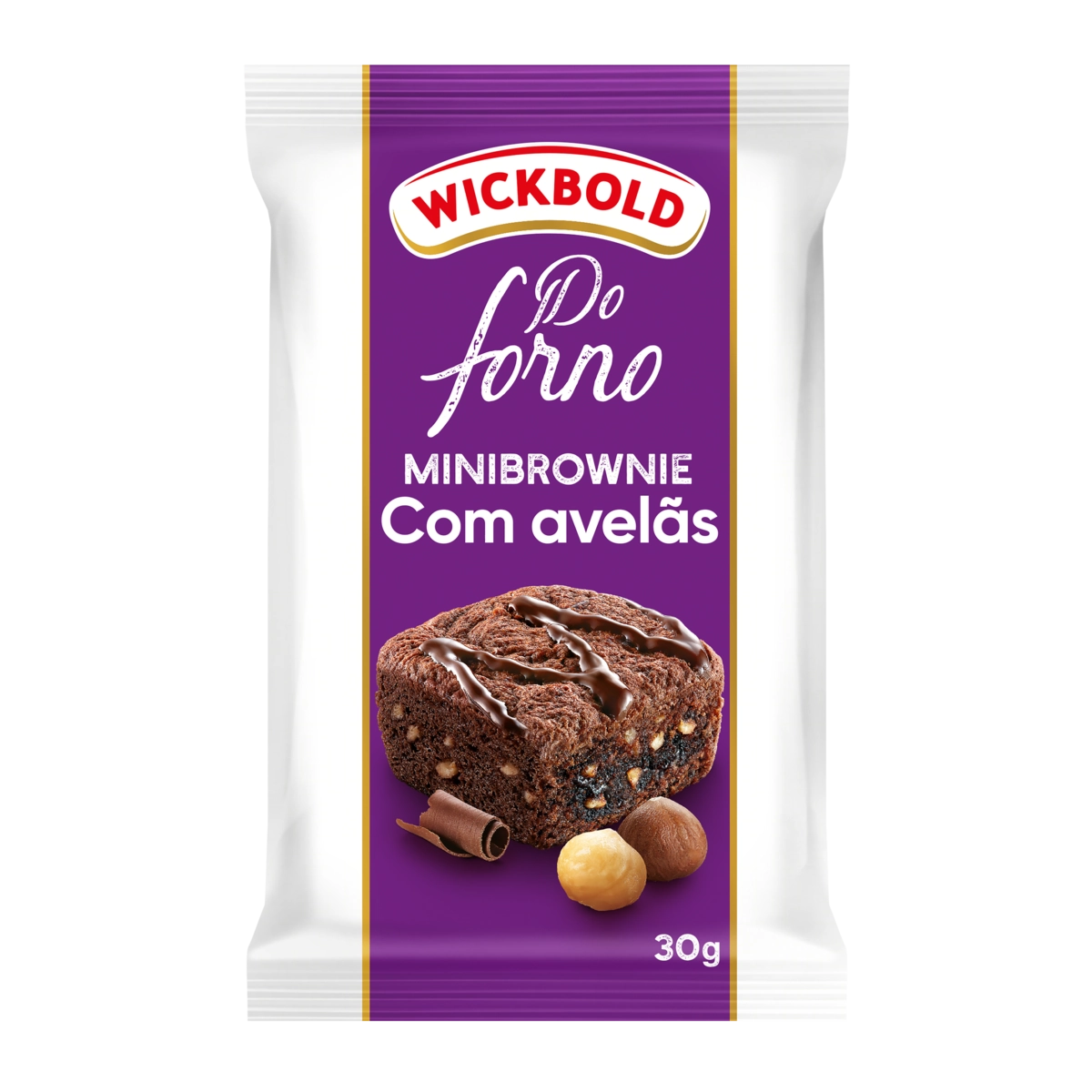 Minibrownie Avelãs Wickbold Do Forno Pacote 30g