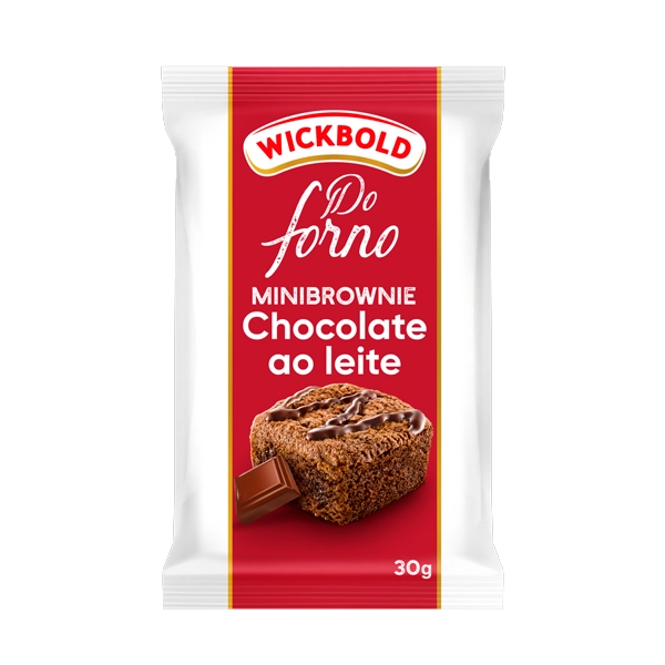 Minibrownie Chocolate Ao Leite Wickbold Do Forno Pacote 30g