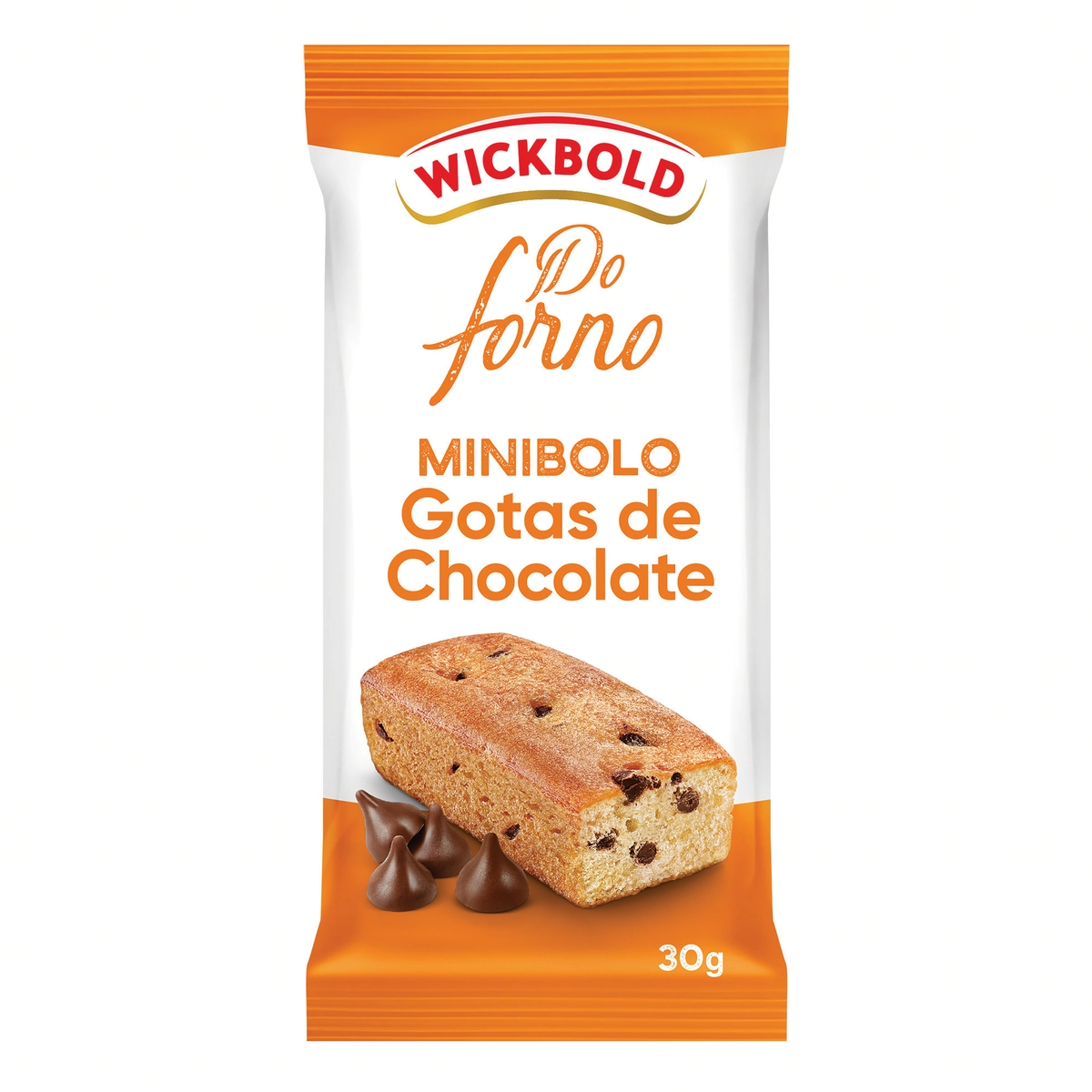 Minibolo Baunilha Com Gotas De Chocolate Wickbold Do Forno Pacote 30g