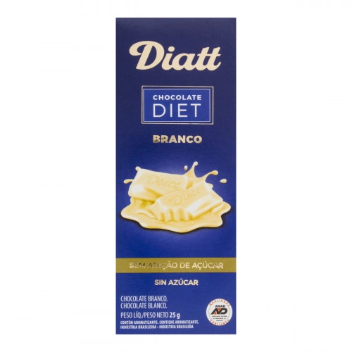 Chocolate Branco Diet Diatt Caixa 25g