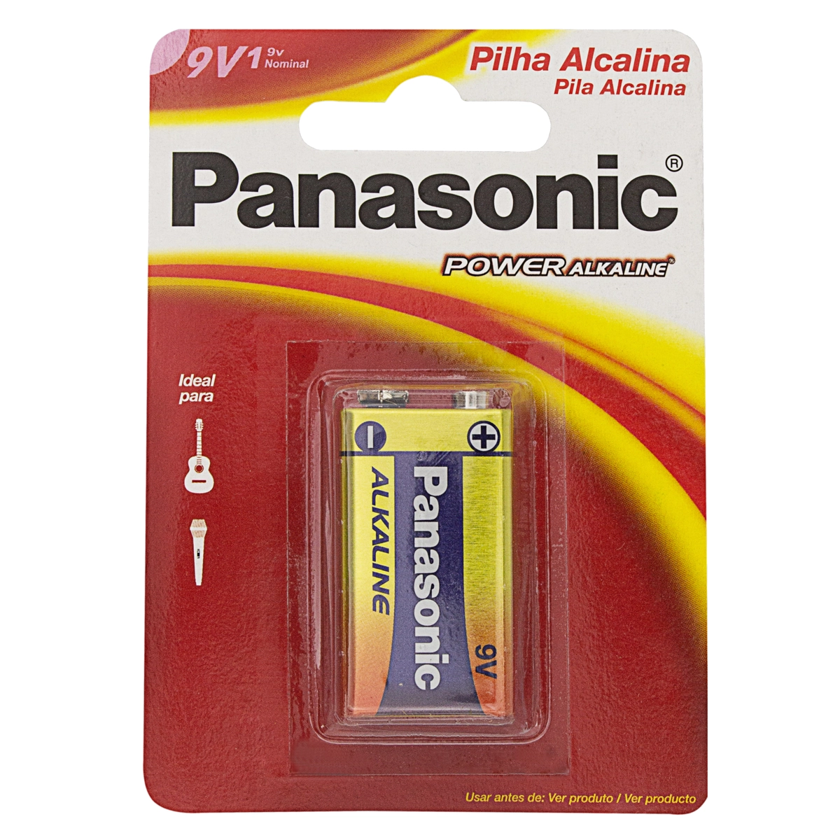 Pilha Alcalina Panasonic Power Alkaline 9v