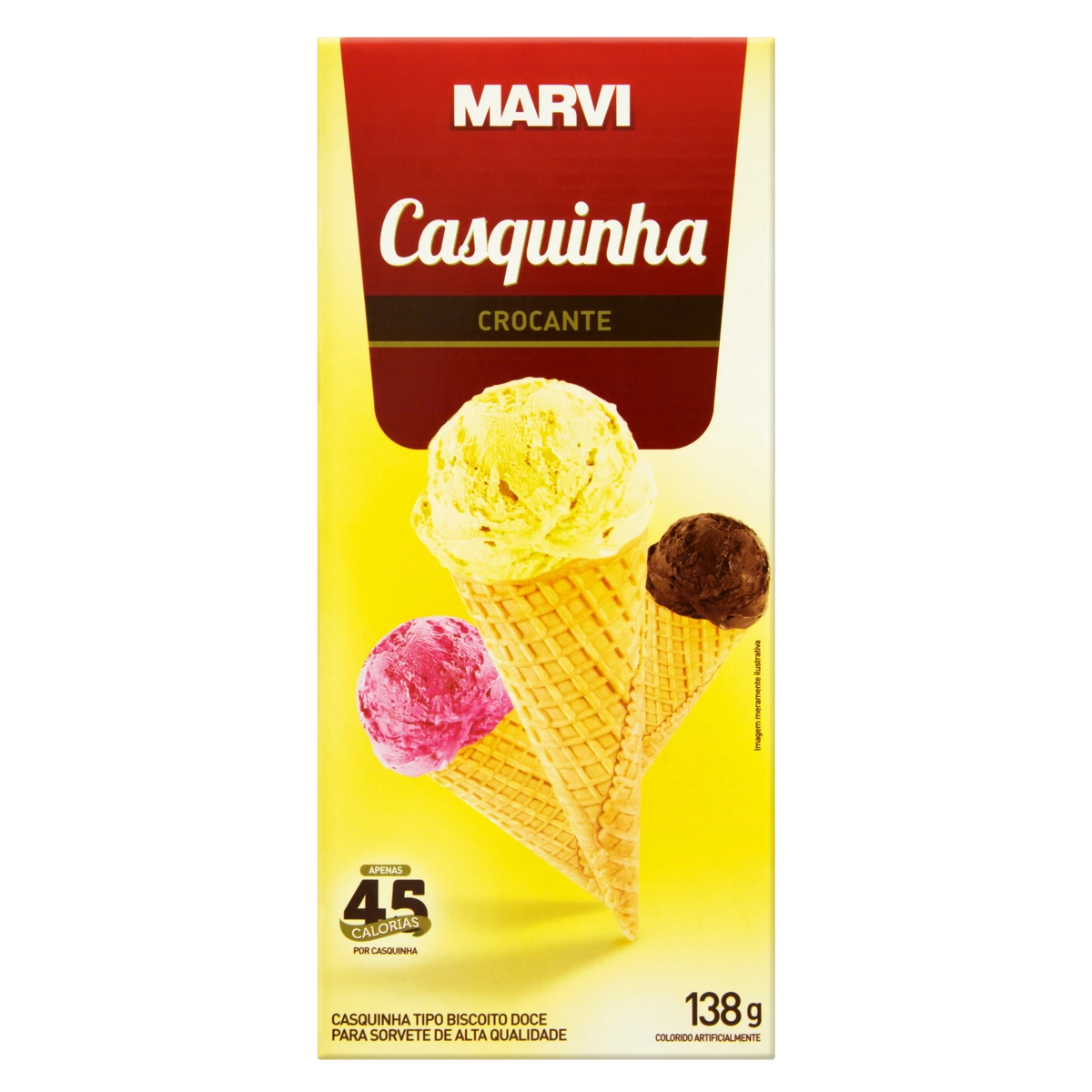 Casquinha Sorv Marvi Bisc Doce 105g