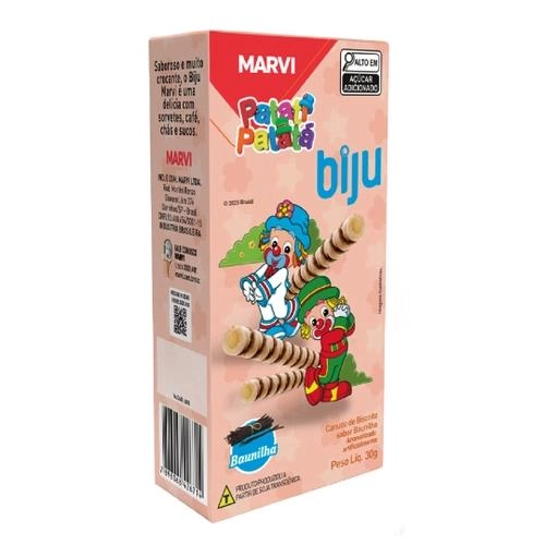 Bisc Marvi Biju 30g Baunilha Patati Patata