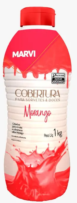 Cobertura Sorv Marvi Morango 1kg
