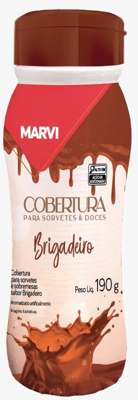 Cobertura P/sorvete Brigadeiro 190g Marvi