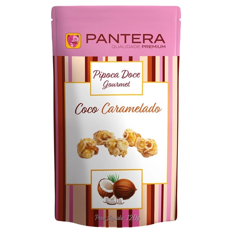 Pipoca Pantera Gourmet Coco Cara 120g