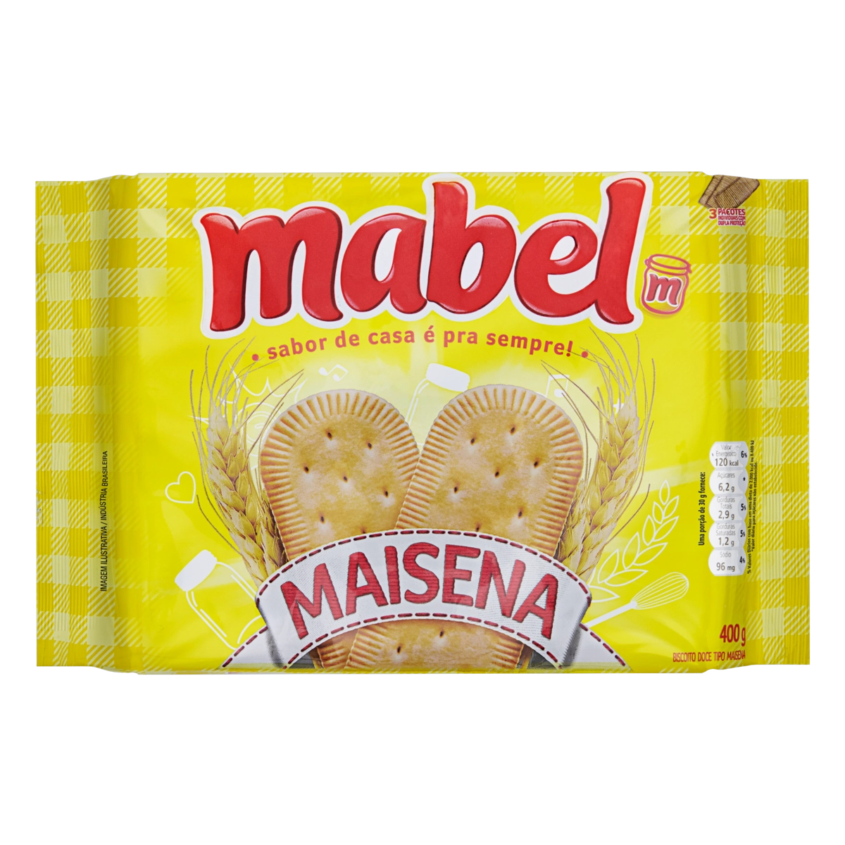 Biscoito Maisena Mabel Pacote 400g
