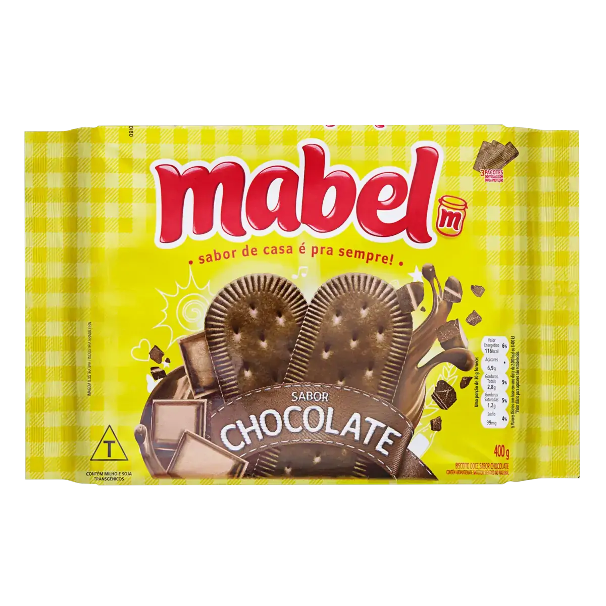 Biscoito Chocolate Mabel Pacote 400g