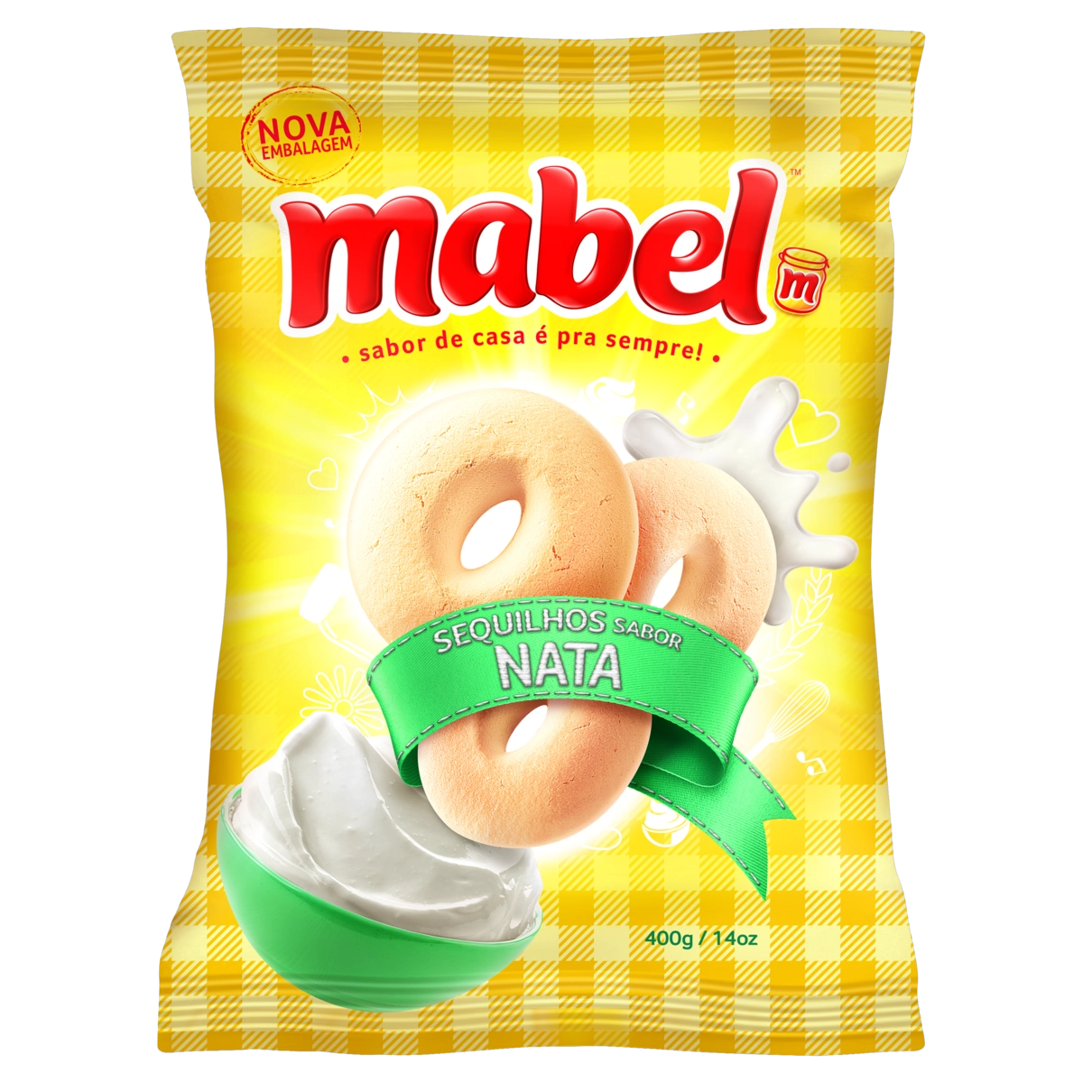 Biscoito Sequilho Nata Mabel Pacote 400g