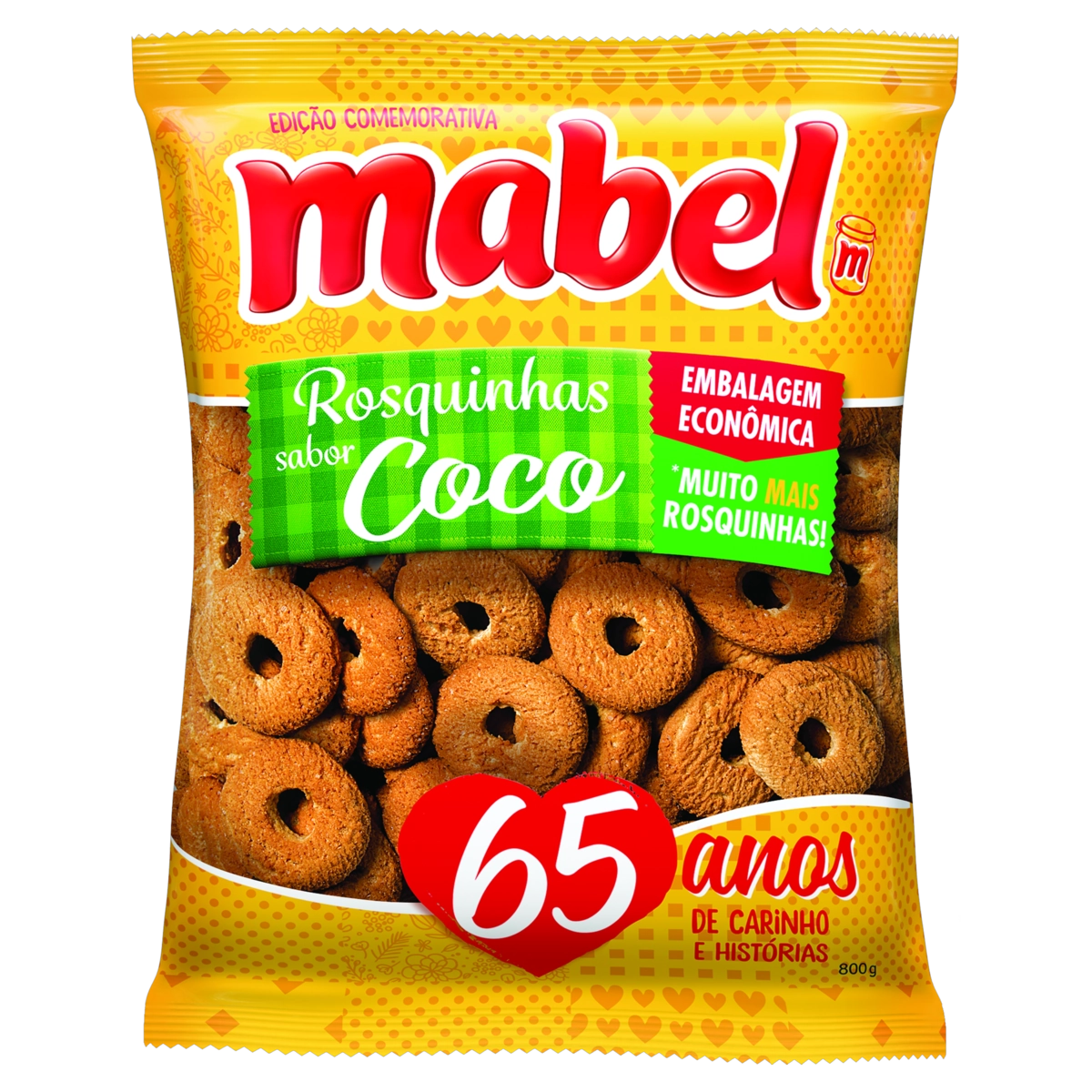 Biscoito Rosquinha Mabel Leite Condicionador C/confeitos