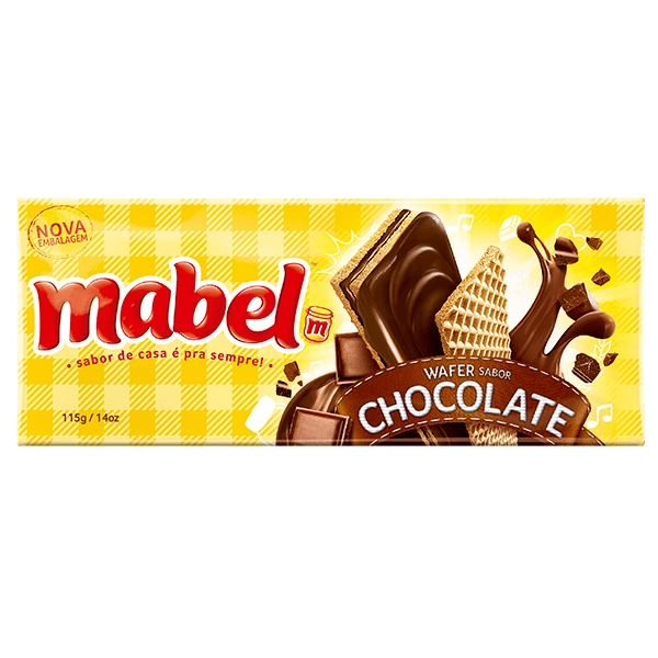 Biscoito Mabel Wafer Chocolate