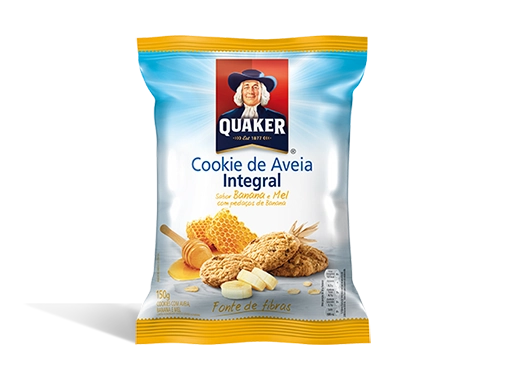 Cookie Aveia Quaker Banana E Mel