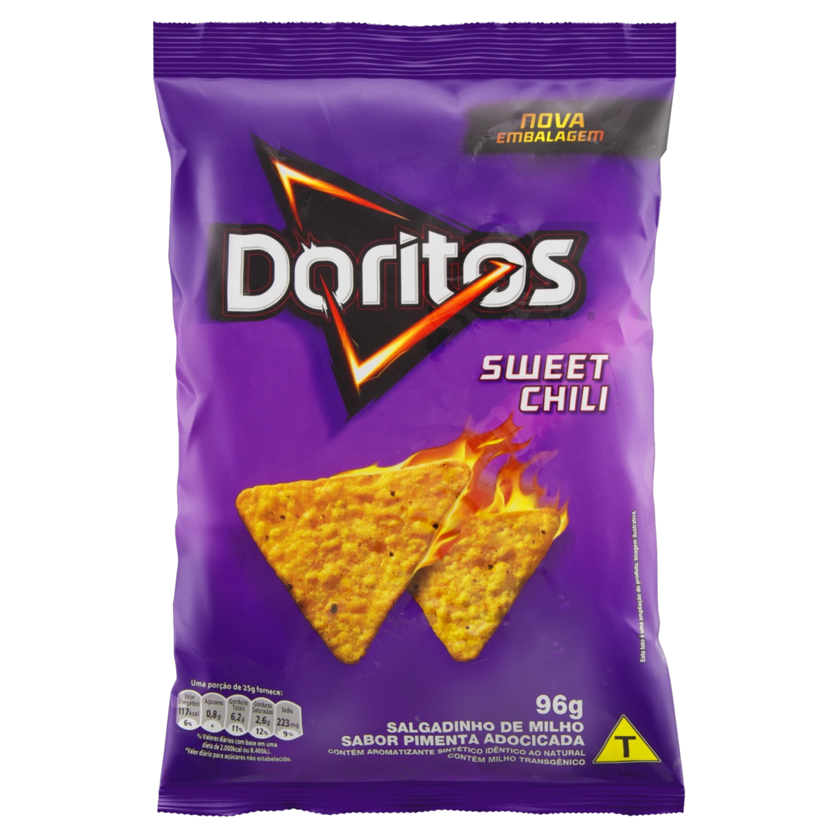 Salgadinho De Milho Sweet Chili Doritos Pacote 96g