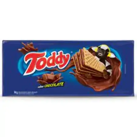 Biscoito Wafer Recheio Chocolate Toddy Pacote 94g