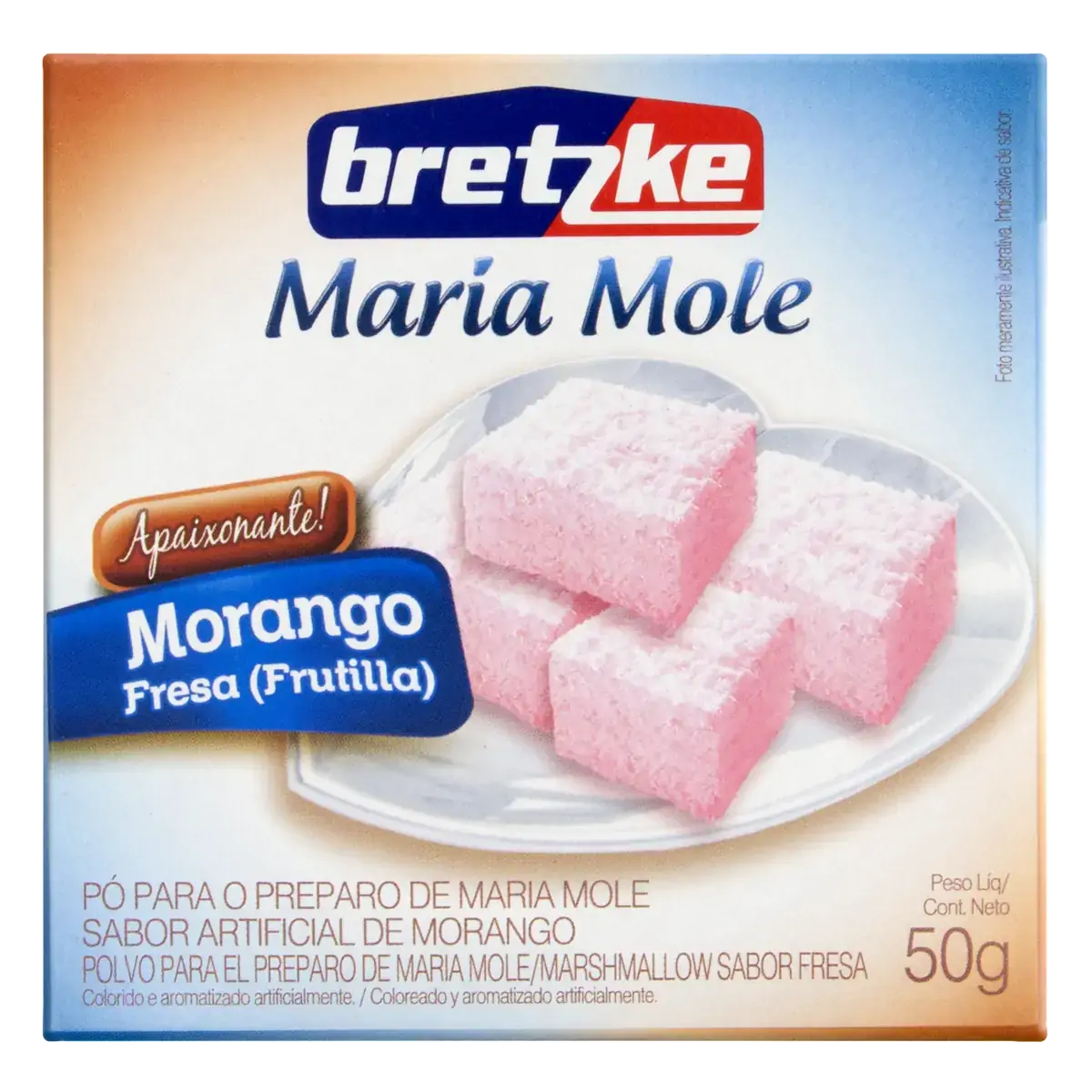 Pó Para Maria Mole Morango Bretzke Caixa 50g