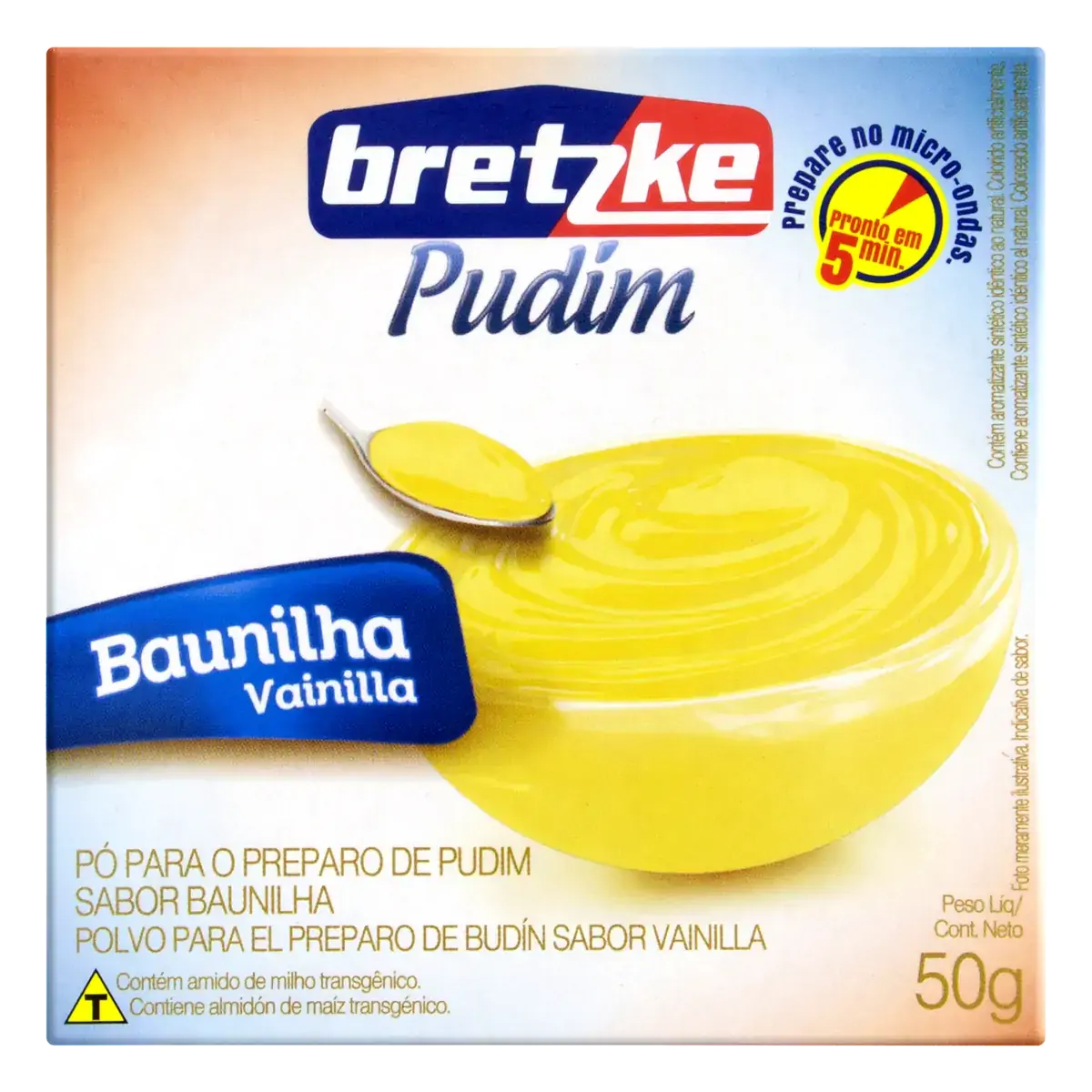 Pó Para Pudim Baunilha Bretzke Caixa 50g