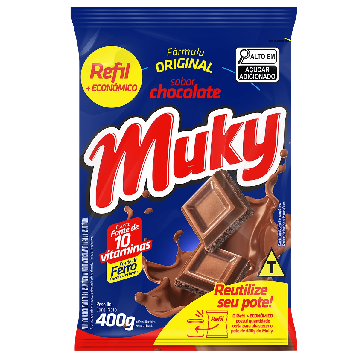 Achocolatado Muky 400g Choco Refil