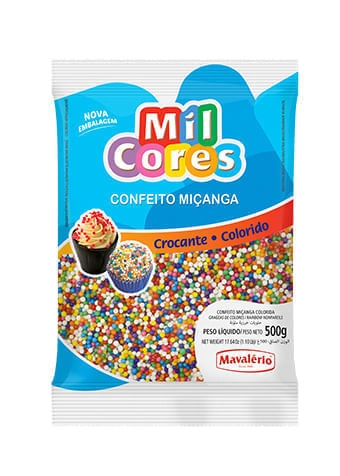 Confeito Mavalerio Micanga Mil Cores Colorido