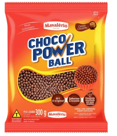Choco Power Ball Micro Leite 300g Mavalerio