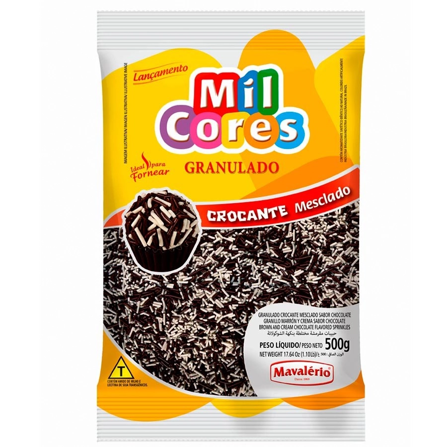 Choc Granulado Mil Cores Mesclado 500g