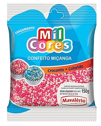 Confeito Mil Cores Mican Bra Ros N0 150g