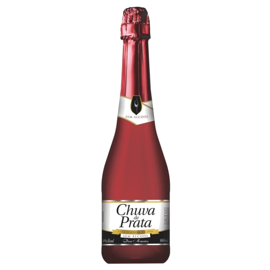 Filtrado Doce Brasileiro Zero álcool Chuva De Prata Garrafa 660ml