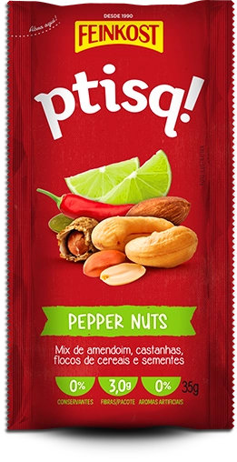 Snacks Ptisq 35g Pepper Nuts