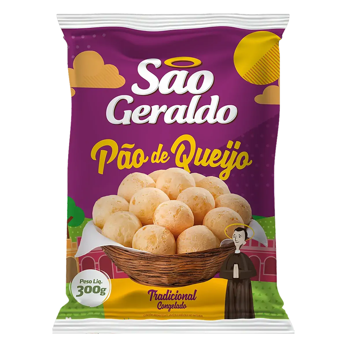 Pão De Queijo Congelado Tradicional São Geraldo Pacote 300g
