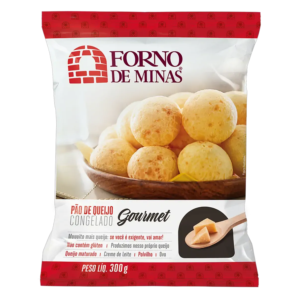 Pão De Queijo Congelado Forno De Minas Gourmet Pacote 300g