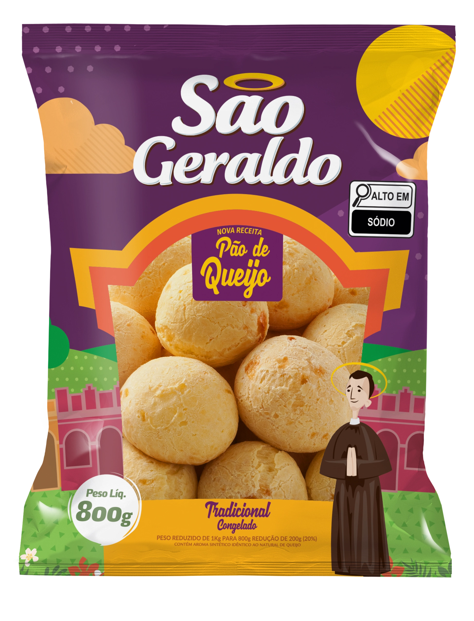 Pão De Queijo Congelado Tradicional São Geraldo Pacote 1kg